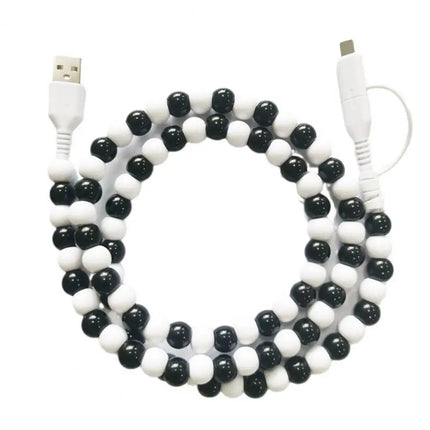 60W PD3.0 Charging Cable for IPhone Fast Data Sync Beads Phone Cable 480 Mbps USB 8-pin Charging Cable For All Phones