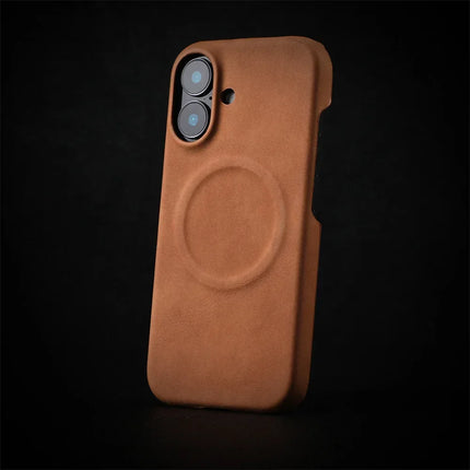Luxury Skin Feel Sheepskin for Magsafe Phone Case for iPhone 16 Pro Max 15 14 13 12 Pro Max Plus Wireless Charging Leather Case