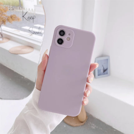 Luxury Liquid Silicone Phone Case For Xiaomi Redmi Note 12 12S 7 8 8T 9 9S 9T 10 10S 10T Pro Max Soft Thin Candy Colors Cover