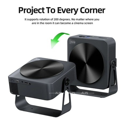 Android Projector LED 4K 760 Lumens 1080P 3D Portable WIFI Speaker for MINI Home Theater Cinema Phone Beamer Smart TV AUN A005