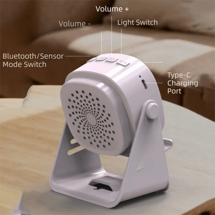 Adjustable Angle Inductive Speaker Phone Stand Wireless Audio 360 Surround Sound Bass Boost Bluetooth Speaker Bluetooth 5.3