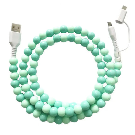 60W PD3.0 Charging Cable for IPhone Fast Data Sync Beads Phone Cable 480 Mbps USB 8-pin Charging Cable For All Phones