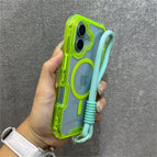 Green / For iPhone 16 / Case & Strap