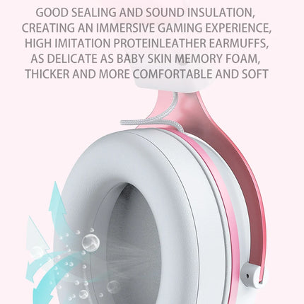 ONIKUMA X10 Gaming Headphones with Detachable Cute Cat Ear RBG Lighting Gaming Headset Gamer Earphone with HD Mic for PC Gaming