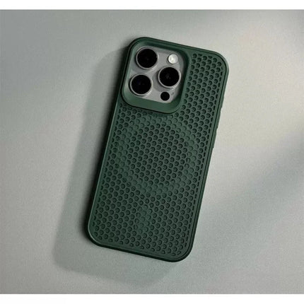 Luxury Dissipate Heat Phone Case For iPhone 11 12 13 14 15 16 Pro 17 Max Plus Air Magnetic Shockproof Bumper Cases Cover