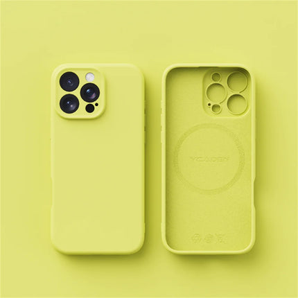 Luxury Liquid Silicone For Magsafe Phone Case For iPhone 17 16 15 14 13 12 Pro Max 11 X XR Wireless Charging Skin Smooth Cover
