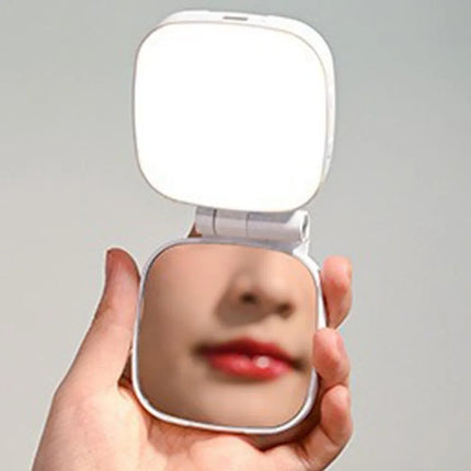 360° Rotation Magnetic Phone Selfie Light with Makeup Mirror Retractable Adjustment Mobile Phone Fill Light Portable Dimmable