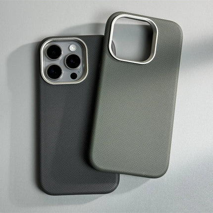 Alloy Lens Diamond Relief Leather Phone Case For iPhone 17 16Pro Max 16 15 14 Pro 13 Wireless Charging Magnetic Hard Armor Cover