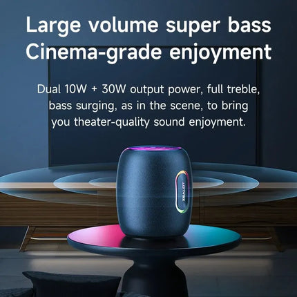 Zealot-S64 Bluetooth Speaker 50W Bluetooth 5.2 Wireless Speakers,360 Degree Surround Sound, IPX6 Waterproof, 20H Playtime