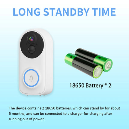 iCsee APP 3MP 1296P WIFI IP Doorbell  Low Comsunption Battery Power Visual Video Door Phone Intercom Peephole Viwer Door Camera