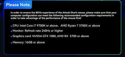 Attack Shark R2 Gaming Wireless Mouse PAW3950 8K Magnesium Alloy Lightweight Gaming Mouse Bluetooth Tri-Mode for Gaming/Office