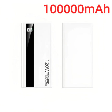 200000mAh Power Bank High Capacity 120W Super Fast Charging Portable External Battery Powerbank Universal For iPhone Huawei