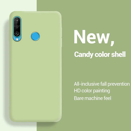 Liquid Silicone Phone Case for Huawei P30 lite P40 lite E Y6 Y7 Y9 Prime 2019 Y6P Y7P Y8S P Smart 2019 P Smart Z Cover Fundas