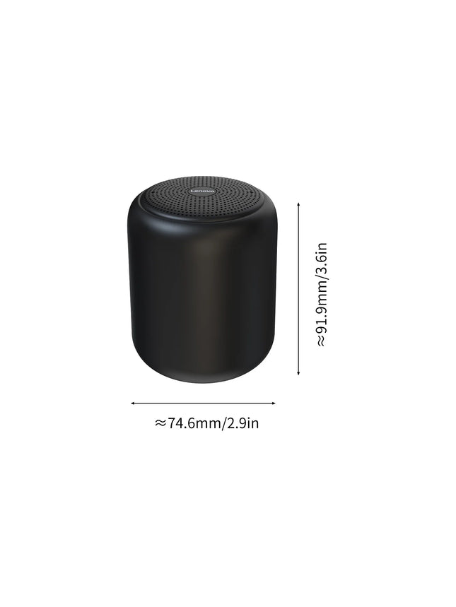 Lenovo Portable Bluetooth 5.4 Speaker, 1200mAh Battery Compact Subwoofer, IPX4 Waterproof 360° Surround Sound for Outdoor & Home