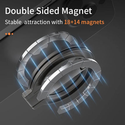 Universal Folding Double Sided Magnetic Phone Holder for Magsafe Gym Treadmill Car Foldable Smartphone Phone Stand