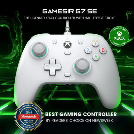 GameSir G7 SE Xbox Gaming Controller Gamepad for Xbox Series X, Xbox Series S, Xbox One, Hall Joystick PC, Replaceable Panels