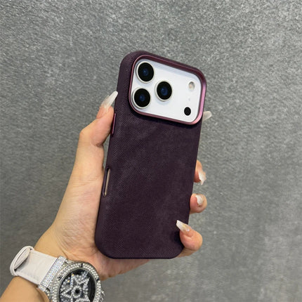 Flannel Fabric for Magsafe Phone Case for iPhone 16 17Pro Max 17 15 Pro 13 14 12 Wireless Charging Alloy Lens Bumper Cover