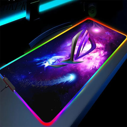 Black Mouse Pad, Gaming Mouse Pad, Anime Gaming Pad, Gaming Rug, Computer XXL Cute Mouse Pad, Large Gaming Keyboard Rug.