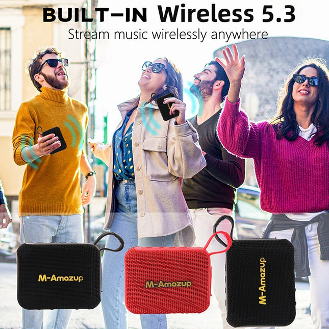 Mini Bluetooth 5.3 Speaker Support TF/USB Type-C Rechargeable Outdoor Portable Sound Box