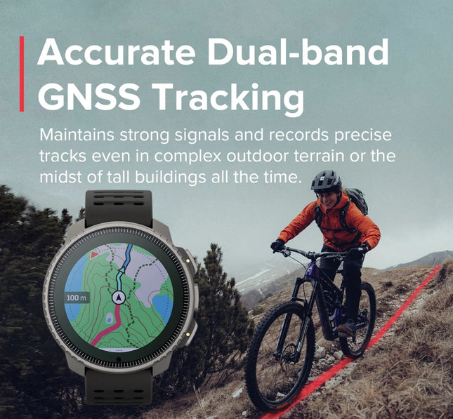 SUUNTO Vertical GPS Smart Watch Solar Charging 1.4‘’ Touchscreen 95+ Training Workout Analysis Dual-GNSS Tracking Smartwatchs