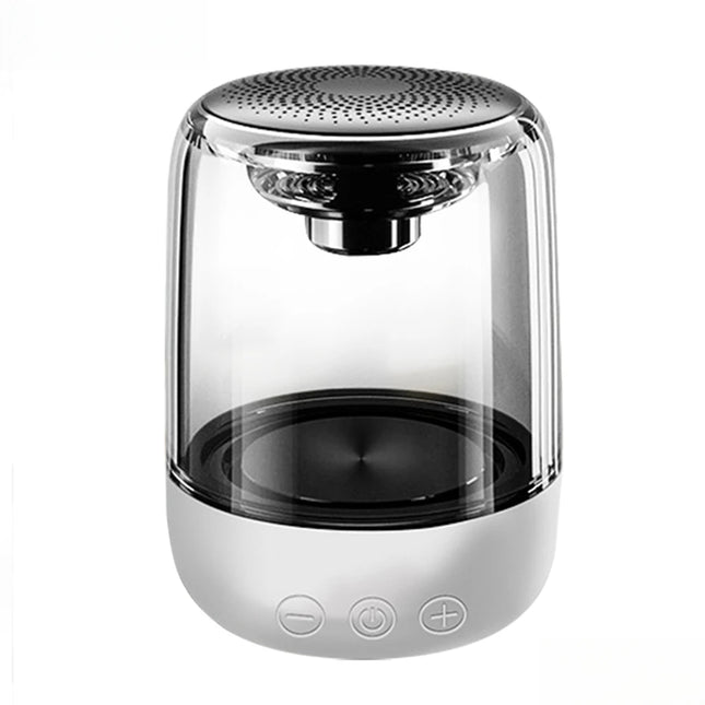 New Portable Bluetooth Speakers,Gao Yan Value Speaker Transparent Crystal LED Music Player with TF Card