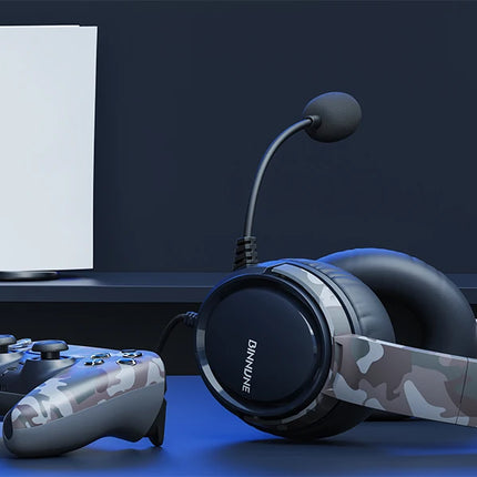Gaming Headset with Mic for PC PS5 PS4 Xbox one Switch, Wired Gamer Headphones Over-Ear Headphones