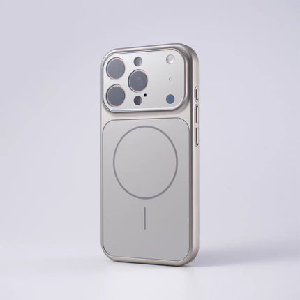Large Window Protect For Magsafe Phone Case For iPhone 18 17 Air 16 15 14 13 Pro Max AG Nano Frosted Glass Magnetic Charge Cover