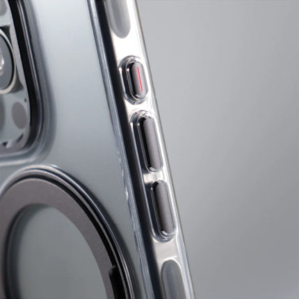 Magnetic Rotatable Kickstand Holder for MagSafe Phone Case for iPhone 16 17 Pro Max 14 15 Pro Wireless Charging Clear Hard Cover