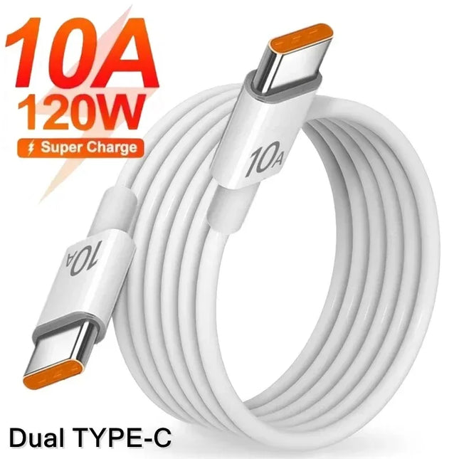 120W Type C To Type C Cable Fast Charging Cable USB C For Oneplus Realme Xiaomi Charging Cable For iPhone High Speed Data Cord