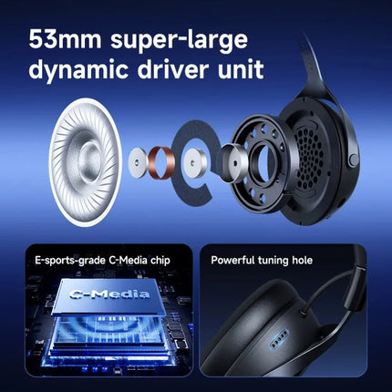 MCHOSE X9 Wireless Headworn Game 7.1 Headset Bluetooth 2.4G Three Mode E-sports Noise Reduction Headset FPS for Gifts
