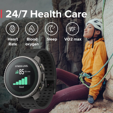 SUUNTO Vertical GPS Smart Watch Solar Charging 1.4‘’ Touchscreen 95+ Training Workout Analysis Dual-GNSS Tracking Smartwatchs