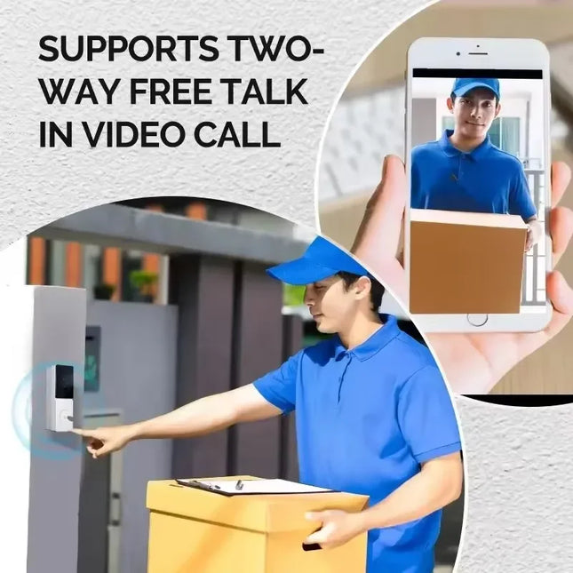 Moes WIFI Video Doorbell Camera Wireless IR Night Vision Smart Home Security HD Door Bell Two Way Intercom Voice Change Tuya