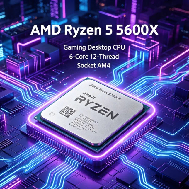 AMD Ryzen 5 5600X 4.6GHz Gaming CPU 6-Core 12-Thread AM4 Desktop Processor
