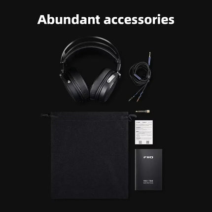 FiiO JT1 3.5mm Studio Wired Headphones with Microphone HiFi Sound Headset 50mm Diaphragms Driver Recording Custom PC Gamer Gifts