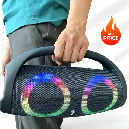 100W High Power Bluetooth Speaker Portable RGB Colorful light Waterproof Wireless Subwoofer 360 Stereo Surround TWS FM Boombox