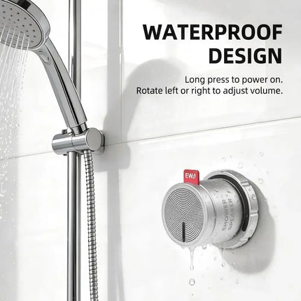 Magnetic Bluetooth Speaker Waterproof Mini Wireless Stereo Bass Stainless Steel Portable Loudspeaker For Bathroom Fridge Outdoor