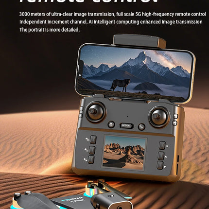 2026 New M107 5G Drone 3000m Long Range 20min Battery Brushless Night Vision Obstacle Avoidance Optical Flow Hover Foldable RC