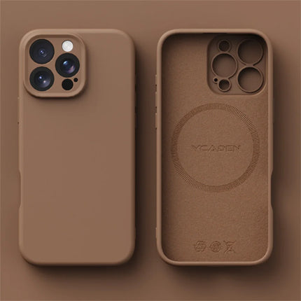 Luxury Liquid Silicone For Magsafe Phone Case For iPhone 17 16 15 14 13 12 Pro Max 11 X XR Wireless Charging Skin Smooth Cover