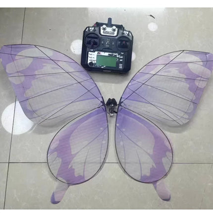 Flysky RC Butterfly Drone Bionic Flying Insect Toy with LED Light & Colorful Wings Remote Control Drone for Wedding Proposal