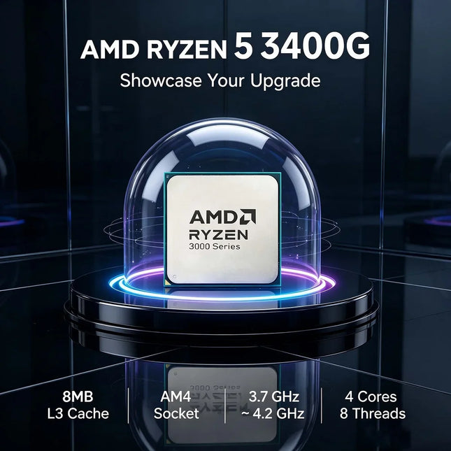 AMD Ryzen 5 3400G R5 3400G CPU Processor for Gaming PC AM4 Socket 3.7GHz 4-Core 8-Thread