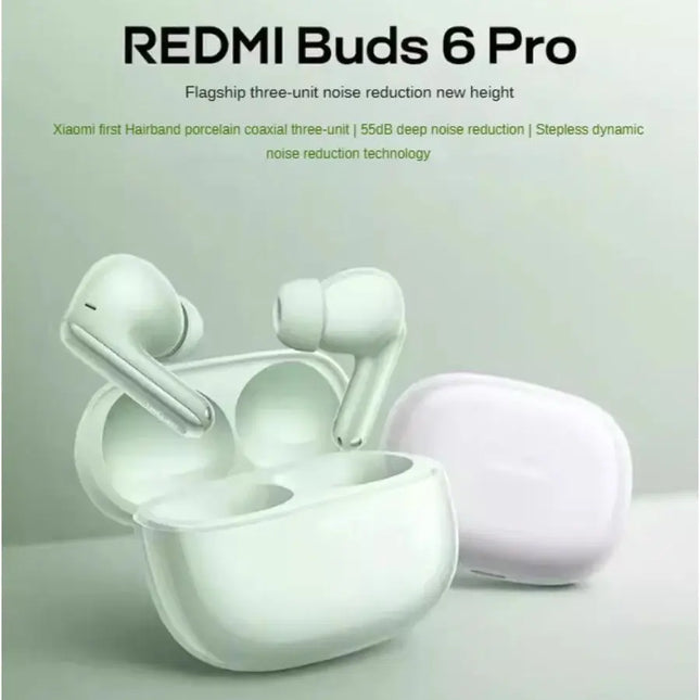 Redmi Buds 6 pro Wireless Bluetooth Earbuds Deep Noise Cancellation Sports In-Ear Headset with Microphone for Running
