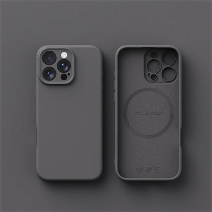 Luxury Liquid Silicone For Magsafe Phone Case For iPhone 17 16 15 14 13 12 Pro Max 11 X XR Wireless Charging Skin Smooth Cover