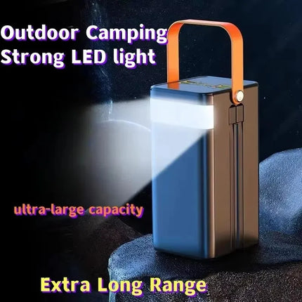 120W 150000mAh Fast Charging Power Bank Large Capacity Outdoor Mobile Power Supply External Spare Battery for Outdoor Camping