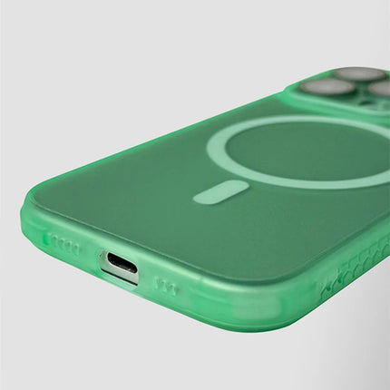 Frosted Translucent for MagSafe Phone Case for iPhone 14 16 Pro Max 15 Pro 13 11 12 Trendy Wireless Charging Shockproof Cover