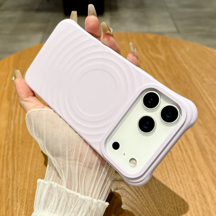 Luxury Wave Ripple Silicone For Magsafe Phone Case For iPhone 17 Air 16 15 14 13 Pro Max 17ProMax Magnetic Wireless Charge Cover