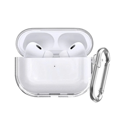 Case for Airpods Pro 3 Earphone Accessories Transparent Protective Shockproof Case with Cleaning Kit Keychain for Airpods Pro 3