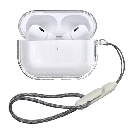 Case for Airpods Pro 3 Earphone Accessories Transparent Protective Shockproof Case with Cleaning Kit Keychain for Airpods Pro 3