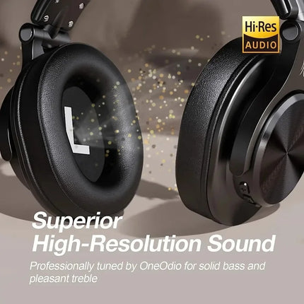 OneOdio A71 Wireless Over-Ear Headset Bluetooth 5.2 Stable Wireless Connection HiFi Sound Transmission Wired & Wireless 2 in 1