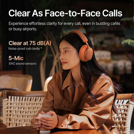 Baseus Inspire XH1 ANC Wireless Headphone Bluetooth 6.1 48dB Adaptive Noise Cancellation Headset Hi-Res LDAC 100Hr Sound by Bose