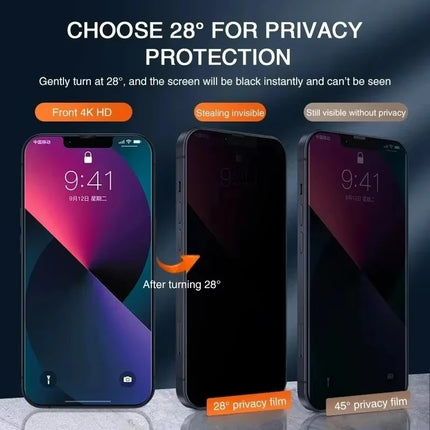 1-3Pcs Privacy Screen Protector for IPhone 18 17 14 11 12 13 15 16 Pro Max 12 13 Mini 14 15 16 Plus XR Anti-spy Tempered Glass